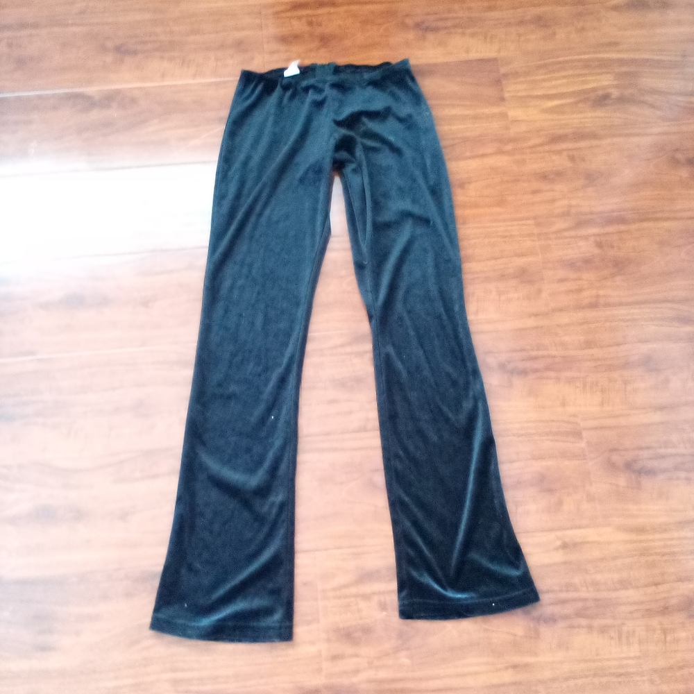 Vintage lowrise crushed velvet flare pants
